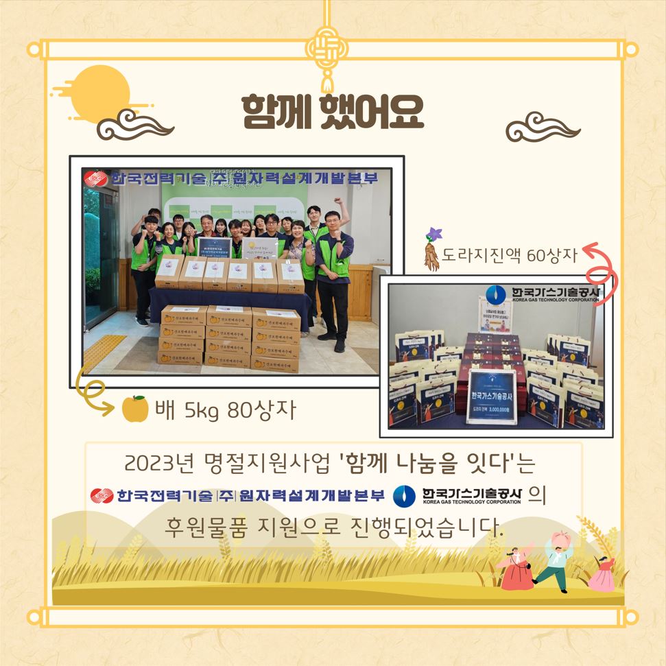 2023년 명절지원사업 