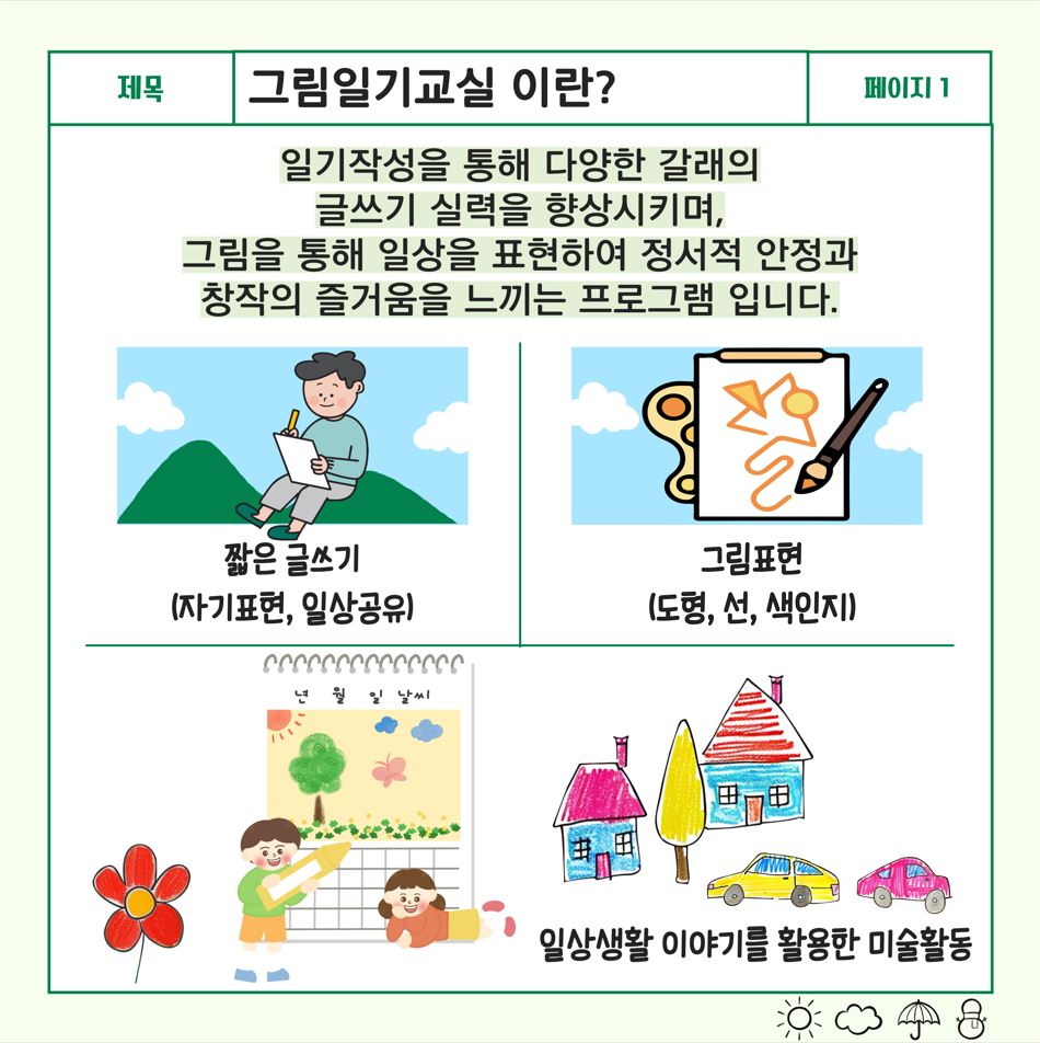 그림일기교실 프로그램 안내