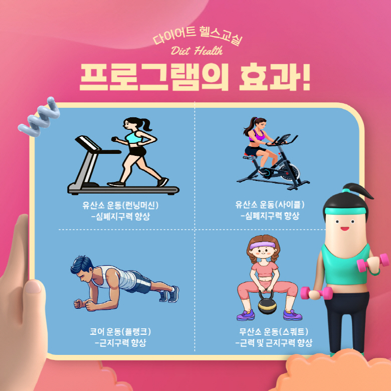 다이어트 헬스교실 프로그램 안내 다이어트 헬스교실 프로그램 안내