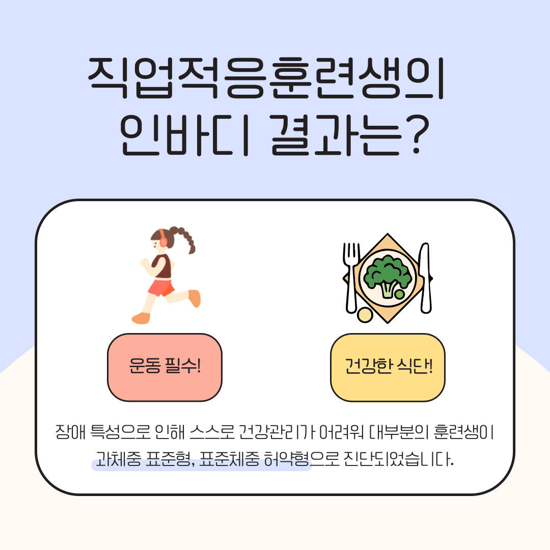 자기관리일상생활훈련 건강편 [직업적응훈련반]