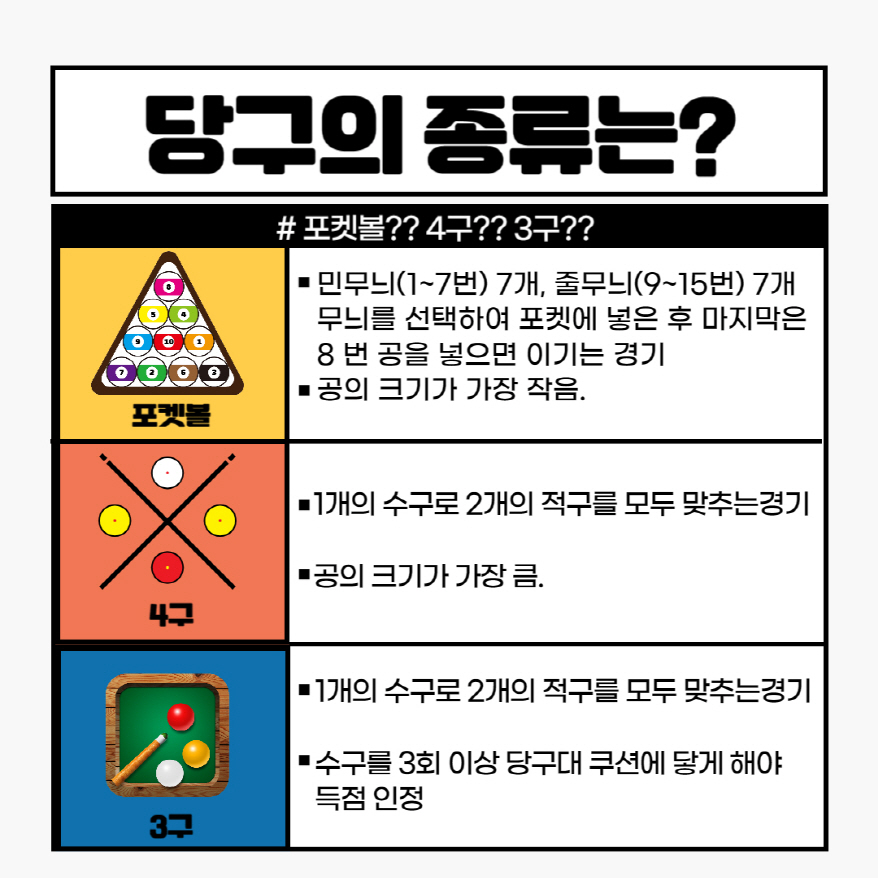 포켓볼교실 안내문 포켓볼교실 안내문
