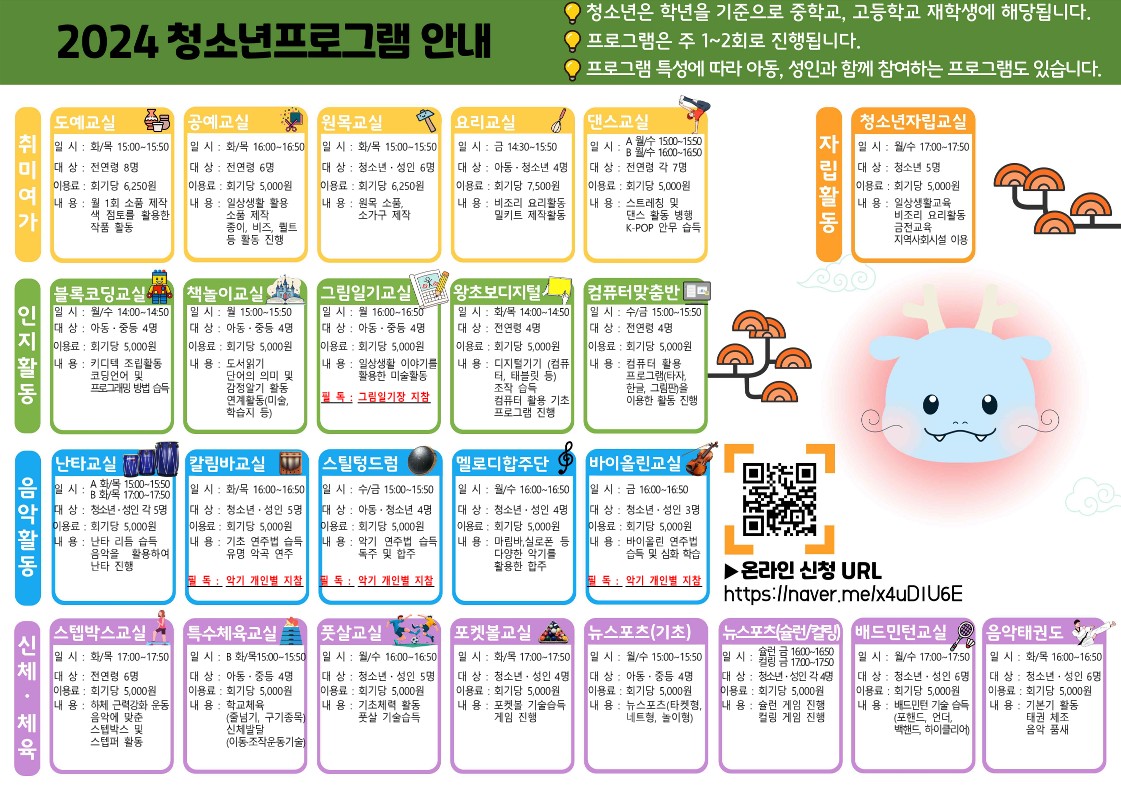 2024년 상담가족문화지원팀 프로그램 이용자 모집 안내 2024년 상담가족문화지원팀 프로그램 이용자 모집 안내
