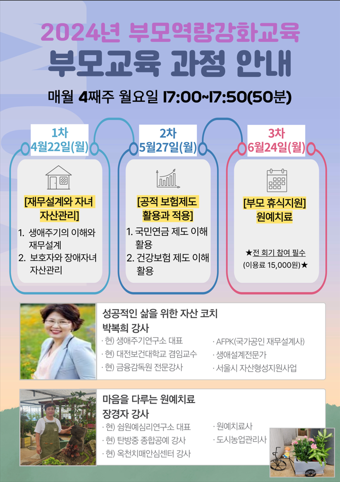 2024년 부모역량강화교육 참가자 모집